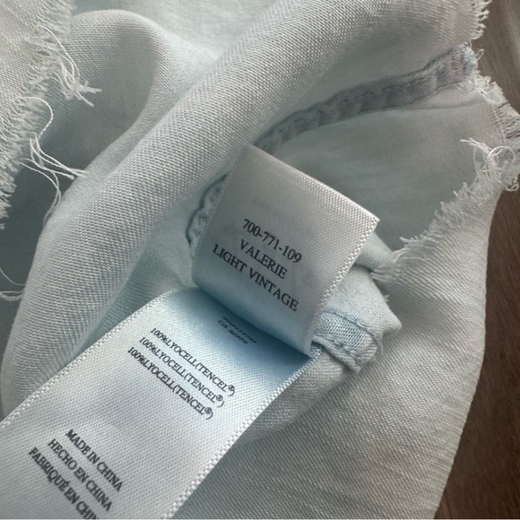 Rails Light Blue Frayed Hem Shirt Dress - Picture 11 of 11